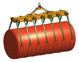 Falt-Traverse mit Zylinder-Wasserprüfgewicht 6.2t